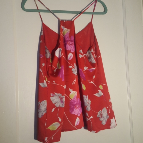 Banana Republic lined Floral Cami /red/ cayenne - Picture 4 of 8